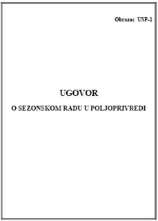 Ugovor o zapošljavanju poljoprivredi