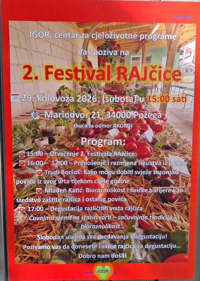 žene u ruralnom prostoru, plakat, festival rajčica
